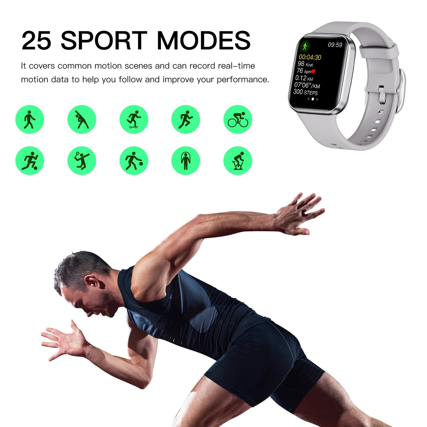 2023 Luxury Smart Watch Men Fitness Monitor Waterproof Sport Smartband GTR 4