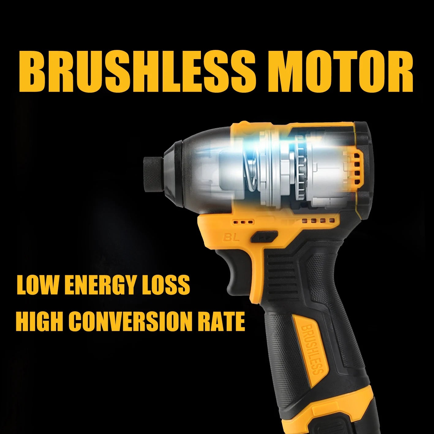 LYUWO 16V Electric Drill Driver 100N. m Impact Wireless Drill Bit Household Multifunctional Electric Screwdriver Tool