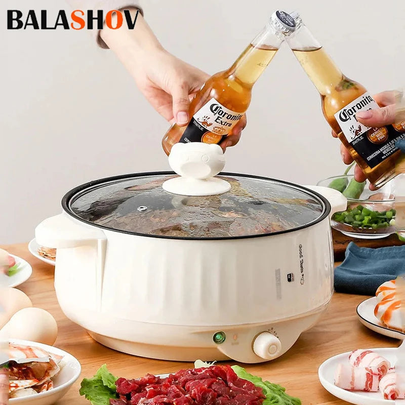 Electric MultiCooker Multifunctional Rice Cooker Frying Pan Non-stick Cookware Multi Soup Hotpot for Kitchen 1.7L/2.7L/3.2L