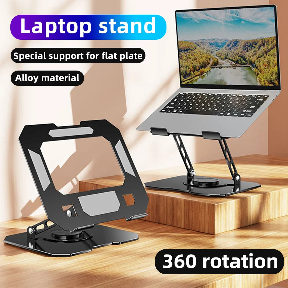 Laptop Bracket Mobile phone tablet bracket aluminum alloy multifunctional desktop lazy bracket 360 degree rotation foldable