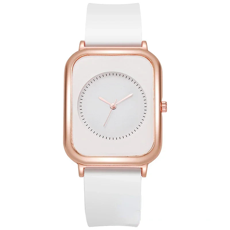 Watch for Women Female Niche High-end and Fashionable Minimalist Silicone Strap for Women's Watch Student Style Fashion Watch