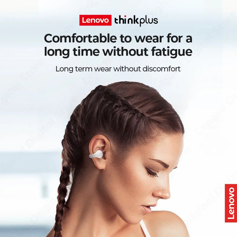 Lenovo XT83 II Wireless Headphones Bluetooth 5.3 Earphones Earclip Design Touch Control Bone Conduction Earbuds Sports Headsets