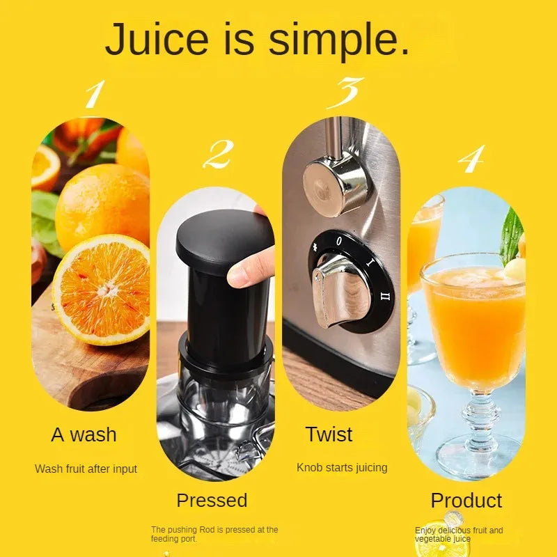 Centrifugal juicer Multi-functional household electric fruit machine slag juice separation cooking