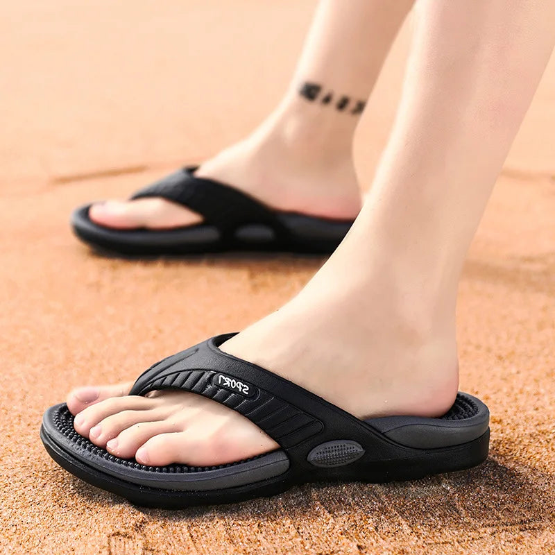 Beach Flip-flops Summer Men Slippers Massage Sandals Comfortable