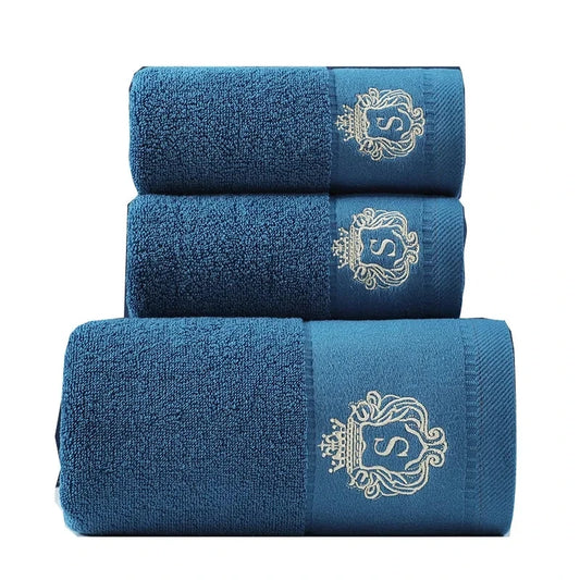 Cotton Towel Sets Letter Design Face Towel Bathroom Beauty SPA Travel Sports Soft Absorbent Beach Luxury Hotel Large Bath Towels